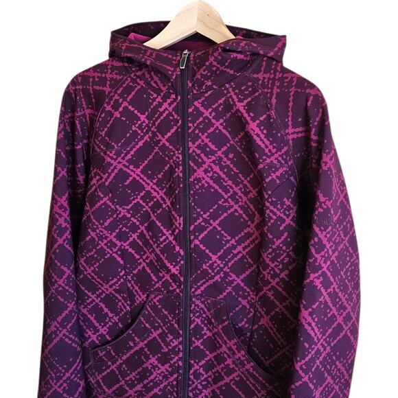 Columbia OmniShield Soft Shell Jacket Hooded Full Zip Pockets Pink Women's Large - Picture 2 of 10